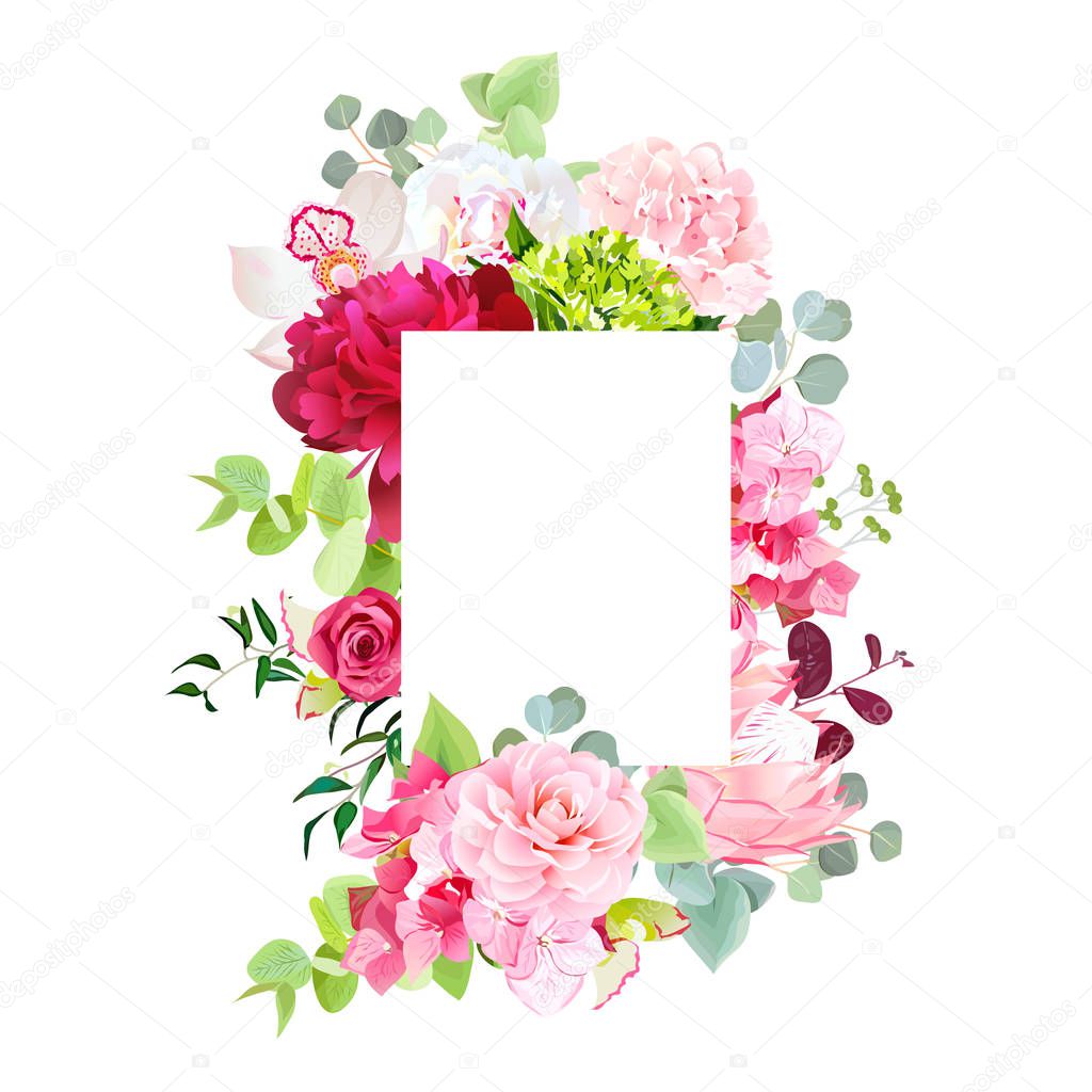 Mixed vector design square card