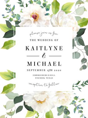 Kremalı şakayık, beyaz gül, okaliptüs, bahar yeşili, adaçayı, böğürtlen, bitkiler