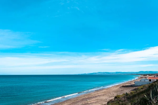 Paisaje marino desde la playa de Platamona — Foto de Stock