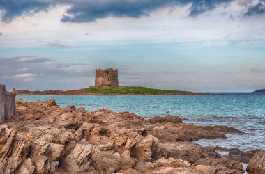 Kış öğlen Beach'te çöl