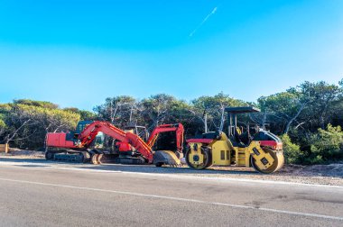 Bir orman çalışma buldozer