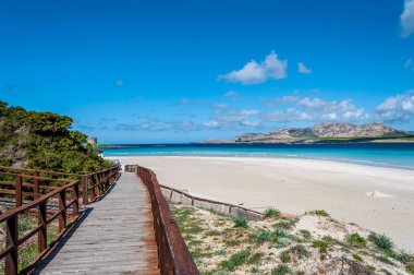 Stintino Sardunyalı beach görünümünü