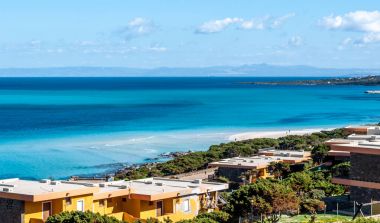 Stintino Sardunyalı beach görünümünü