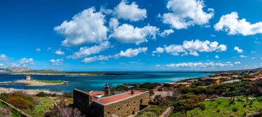 Stintino beach panoramik manzara 