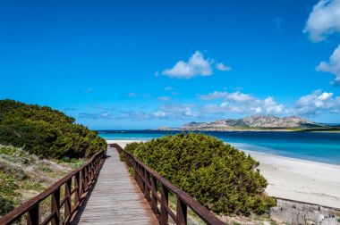Stintino Sardunyalı beach görünümünü