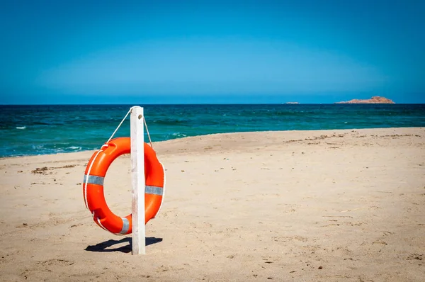 Lifebuoy ıssız bir sahilde