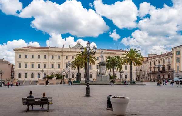 Sassari şehir meydanında İtalya