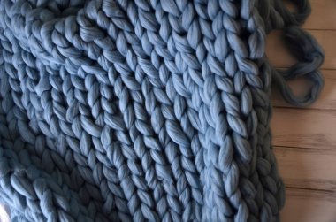 Örgü battaniye, Merinos yün arka plan Close-Up