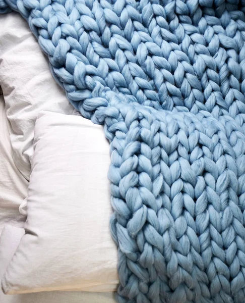 El boyalı Merinos yün Merinos yün el yapımı örgü büyük battaniye, süper tıknaz iplik, moda kavramı