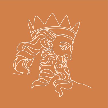 Bir çizgi vektör çizerek, çiçekli soyut yüz. Portre minimalist stil. Botanik parmak izi. Kozmetiğin doğa sembolü. Modern sürekli çizgi sanatı. Moda baskısı. Beaty salon logosu. 