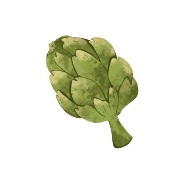 Parlak sulu yeşil enginar şirin doku dijital sanat. Kartlar, afişler, posterler, kitaplar, restoranlar, web, tekstil, ambalaj kağıdı ve kutular için yazdır.