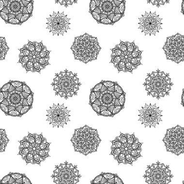 Dijital sanat karalaması kusursuz hatları beyaz arka planda kusursuz deseni var. Kumaş, ambalaj kağıdı, afişler, afişler, kartlar, reklamlar, kapaklar, web tasarımı, davetiye kartları.