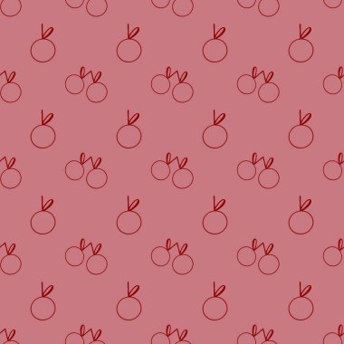 Pembe arka planda kirazlı, sevimli dijital karalamalar. Kumaş, ambalaj poşetleri, kağıt, boyama kitapları, kartpostallar, davetiyeler, afişler, posterler, kırtasiye malzemeleri için yazdır.