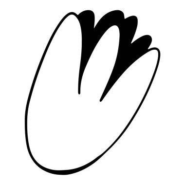 Çiçekler basit, sevimli, karalama dijital sanat. Kartlar, davetiyeler, afişler, posterler, ağ, ambalaj kağıdı, çıkartmalar, tekstil, tasarım, çocuklar ve yetişkinler için boyama.