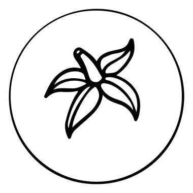 Yapraklı domates karalama dijital sanat. Kart, pankart, poster, menü, restoran, mutfak, kumaş, çıkartma, çocuk ve yetişkin boyası için yazdır.