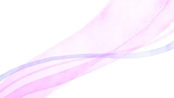 Фиолетовые Розовые Полосы Накладывают Акварельную Текстуру Цифрового Искусства Белый Фон — стоковое фото