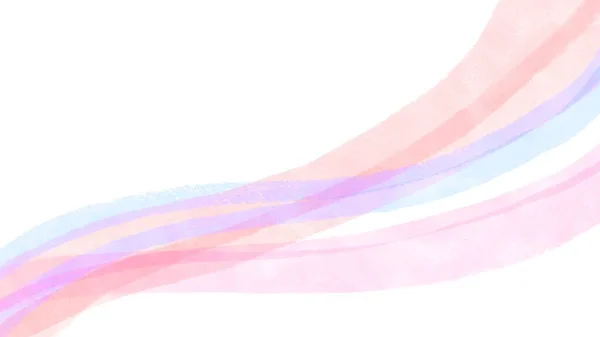 Полосы Синего Фиолетового Розового Накладываются Акварелью Текстурного Цифрового Искусства Белом — стоковое фото