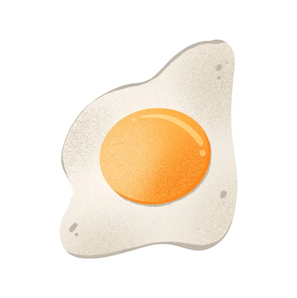 Fried Egg Draufsicht Druck Für Aufkleber Karten Einladungen Banner Poster — Stockfoto