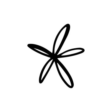 Dijital illüstrasyon karalama taslağı tek papatya çiçeği. Çıkartmalar, posterler, afişler, davetiyeler, iş yerleri, kumaşlar ve giysiler için yazdır.