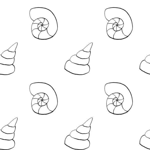 Милий Різнокольоровий Морський Квадратний Безшовний Візерунок Медузами Цифровий Художній Каракулі — стокове фото