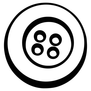 Yuvarlak düğme dikmek için hoş. Dijital karalama sanatı. Albüm, kartlar, kumaşlar, tasarım, afişler, tekstil, boyama sayfaları için yazdır.