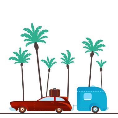 Eski model kamp araba.