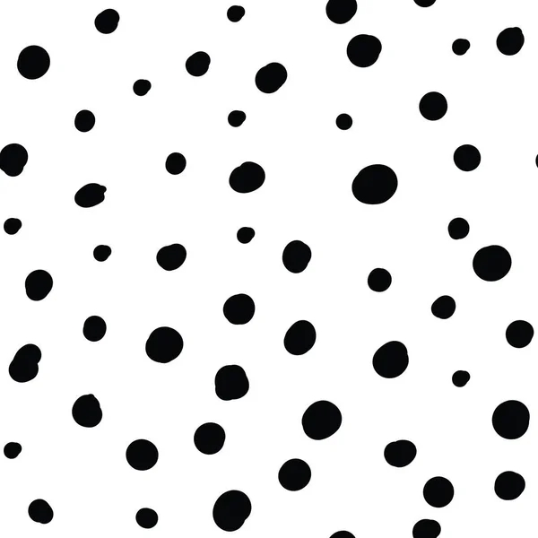 Seamless Pink Dots Repeat Vector Pattern. Hand drawn minimal. Circles. — Stock Vector
