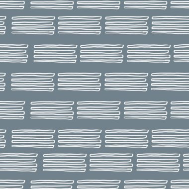 Mavi Geometrik Soyut Kesilmiş Çizgi Deseni. Kusursuz tekrar. Mavi arkaplan gri çizgileri.