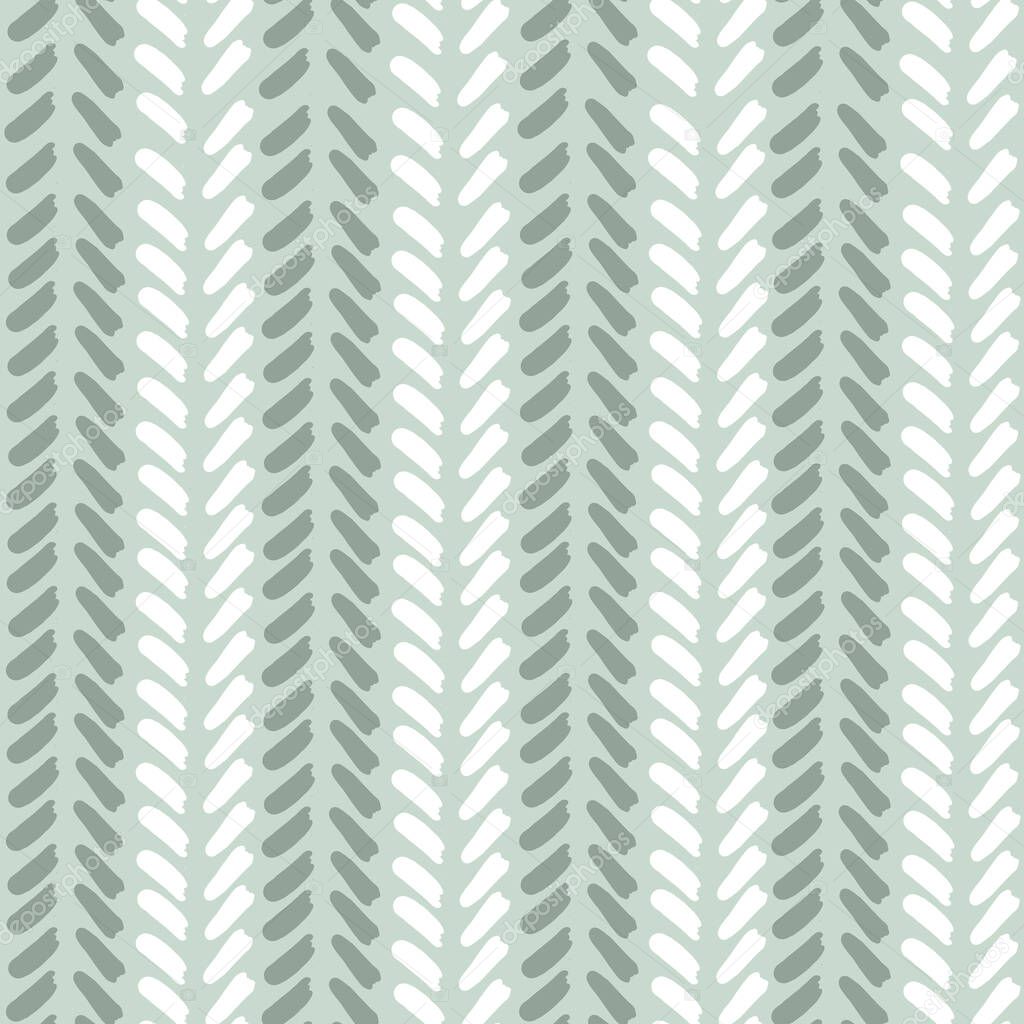 Mint Teal Geometric Abstract V shaped Line Pattern. Seamless repeat. White v shapes with teal background. Directional arrow lines. 