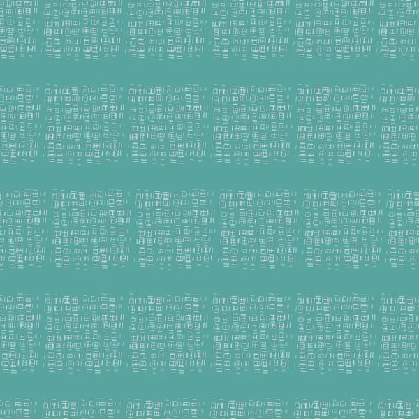 Abstract Naadloze aqua blauw teal herhaling textuur abstract patroon. Getextureerde vierkante dozen met dwarsdoorsnede. — Stockvector