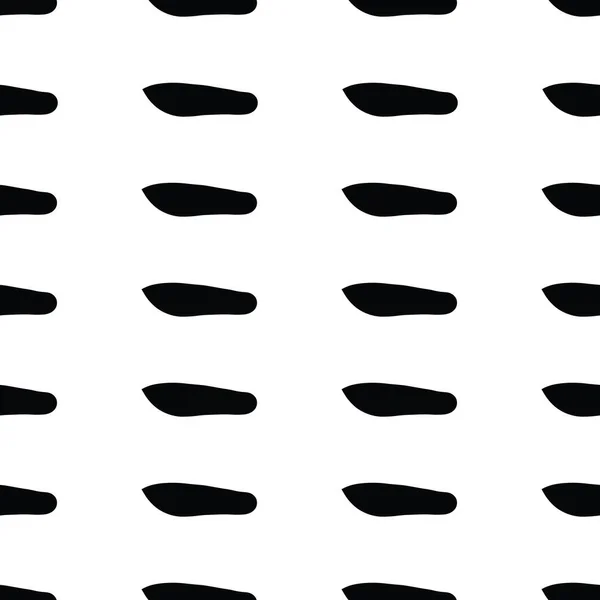 Seamless black and white dashed lines seamless repeat pattern. — Stock Vector