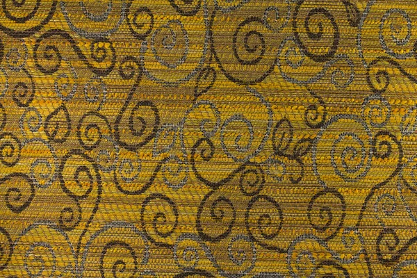 Amarelo - laranja, fundo marrom com padrões geométricos — Fotografia de Stock