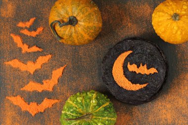 Bir arka planda sahne Cadılar Bayramı Cadılar Bayramı krep