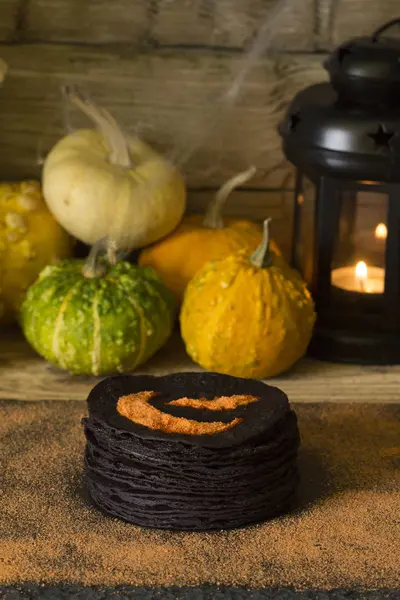 Bir arka planda sahne Cadılar Bayramı Cadılar Bayramı krep