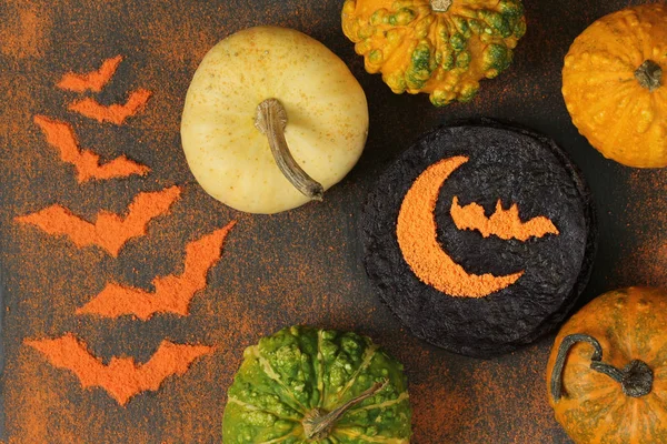 Bir arka planda sahne Cadılar Bayramı Cadılar Bayramı krep