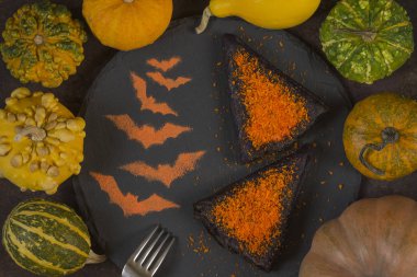 Bir arka planda sahne Cadılar Bayramı Cadılar Bayramı krep