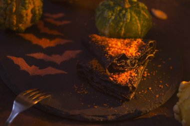 Bir arka planda sahne Cadılar Bayramı Cadılar Bayramı krep