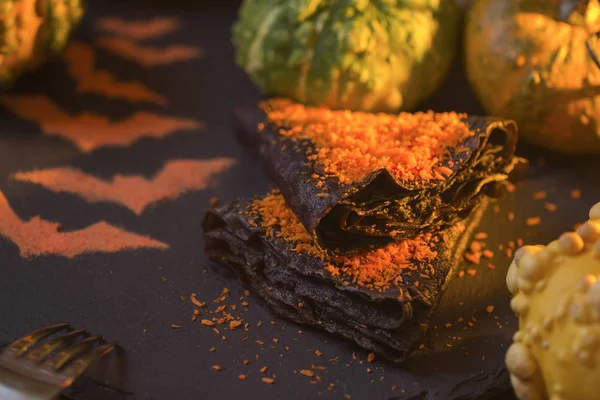 Bir arka planda sahne Cadılar Bayramı Cadılar Bayramı krep