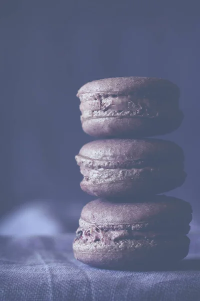 Macaron French dessert (ultra violet)