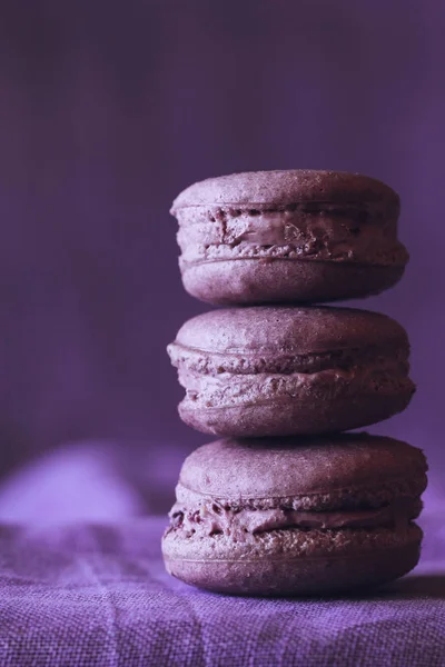 Macaron Fransız tatlı (ultra violet)