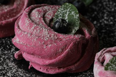 Pembe ev yapımı zephyr veya bir tabak içinde hatmi