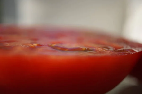 Close Half Cut Tomato — Stock Photo, Image