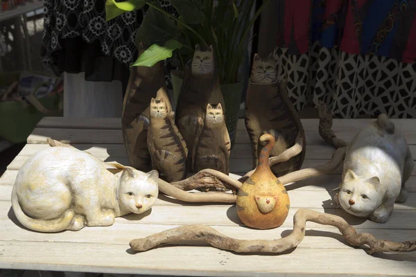 Monterosso Itália Abril 2017 Gatos Lembrança Monterosso Golfo Dos Poetas — Fotografia de Stock