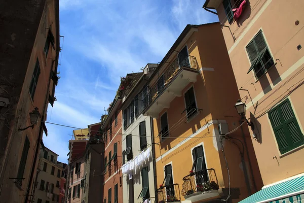 Vernazza Italy April 2017 Old Houses Vernazza Village Gulf Poets — Stockfoto