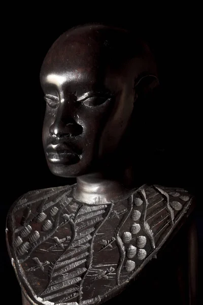 Fagnano Olona Italy June 2017 African Art Sculptures Made Ebony — Stockfoto