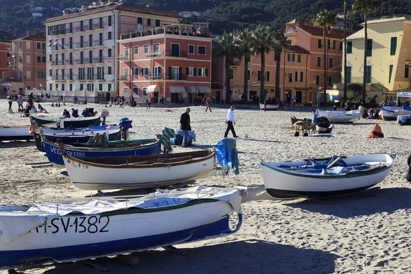 Laigueglia Italie Février 2017 Plage Village Laigueglia Riviera Dei Fiori — Photo