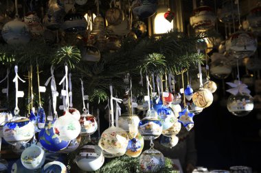 Bolzano (BZ), Italy - December 01, 2019: Christmas decoration at christmas market, Bolzano, Alto Adige, Italy
