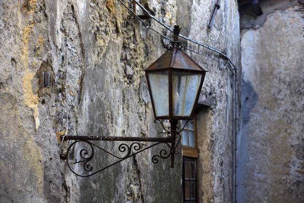 Triora Italy February 2017 Old Lamp Witches Village Triora Imperia — Φωτογραφία Αρχείου