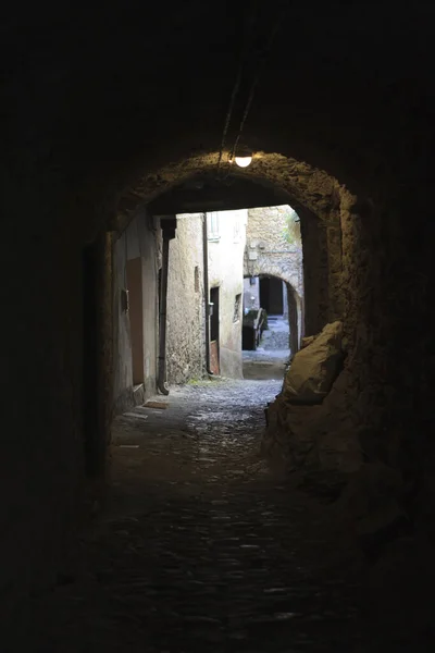 Triora Italy February 2017 Small Path Houses Witches Village Triora — Stockfoto