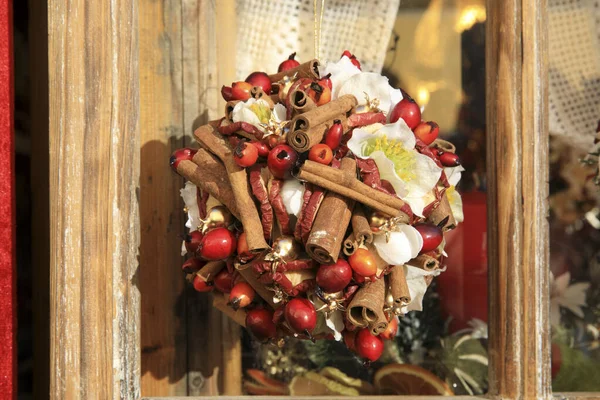 Bolzano Italy December 2019 Christmas Decoration Christmas Market Bolzano Alto — Zdjęcie stockowe